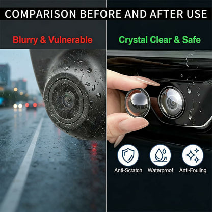 💥50% OFF 🚗2 Pcs Mirror Shape 360 Panoramic Rearview Car Camera Lens Cover 🚗