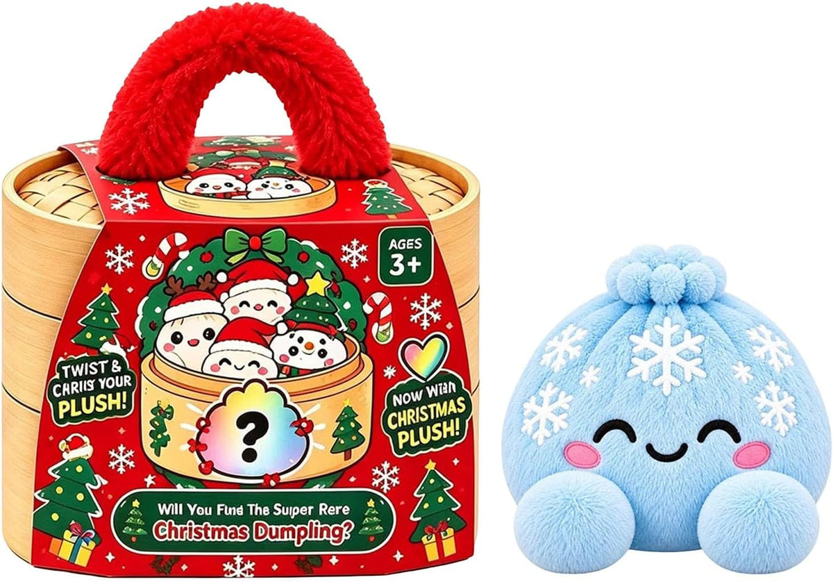 🔥 50% OFF | 🌈🥟 Rainbow Dumpling Plush Squishies – Adorable Steamer Set