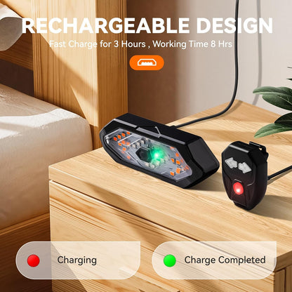 Smart Wireless Bike Tail Light With Turn Signals & Remote Control