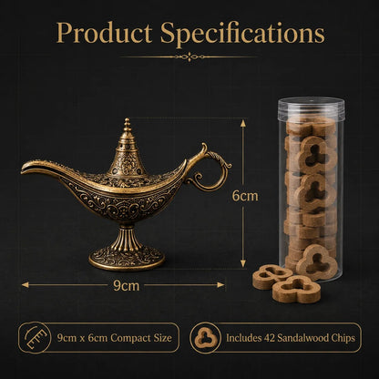 🔥HOT SALE🔥Vintage Aladdin Genie Lamp Incense Holder