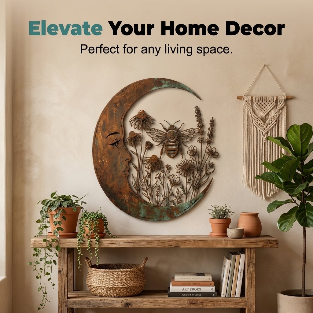 🔥HOT SALE🔥Dragonfly & Moon Wall Art