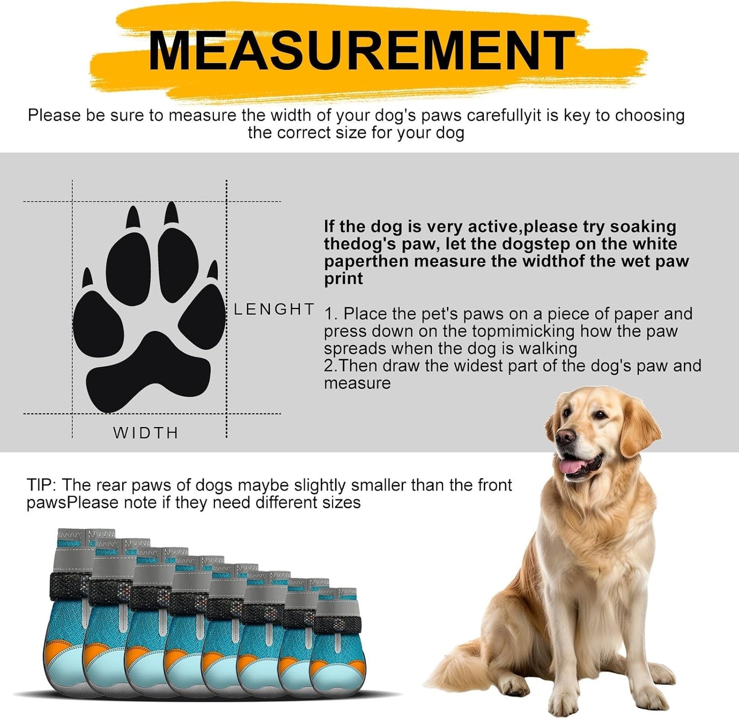 Dog Shoes With Built-in LED Light 🐾（2pcs）