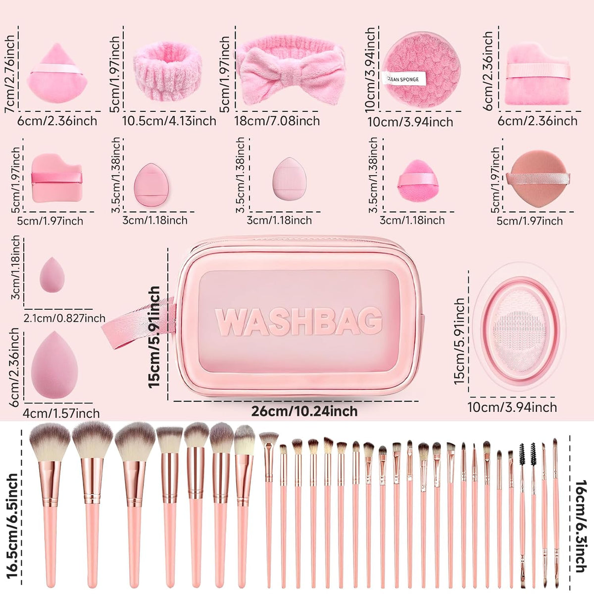 67-Piece Makeup Set 💗 Everything You Need for a Flawless Look