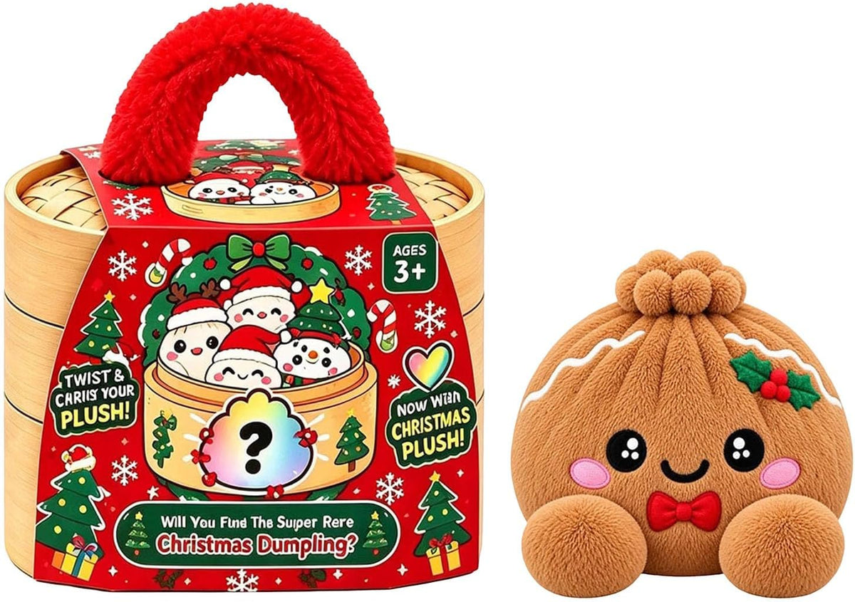 🔥 50% OFF | 🌈🥟 Rainbow Dumpling Plush Squishies – Adorable Steamer Set