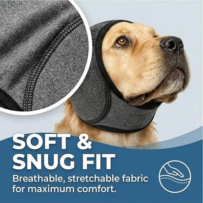Calming Dog Ear Wrap | Noise-Reducing Ear Protection for Grooming, Bathing & Fireworks