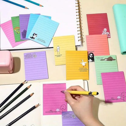 💼😂 12-Pack Sarcastic Office Sticky Notes – Funny Coworker Memo Pads & Hilarious Desk Gifts