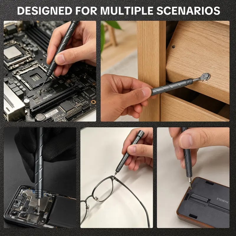 🛠️ 55-in-1 Magnetic Precision Screwdriver Set – Professional Multi-Bit Tool Kit with Alloy Steel Bits & Flexible Shaft for Electronics Repair, Home Maintenance & DIY