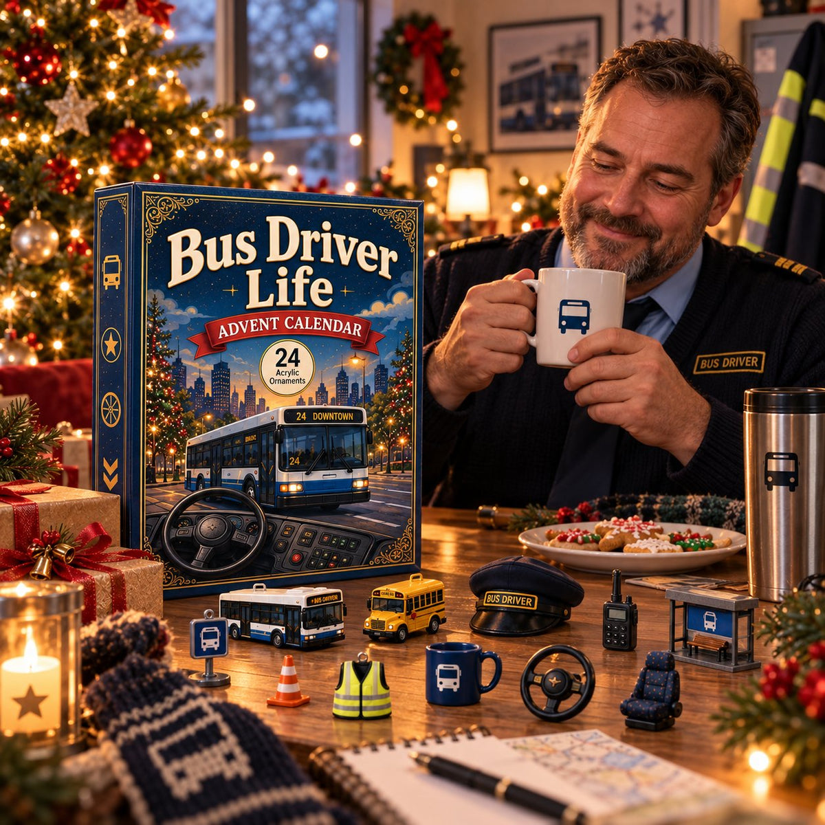 🚌 Driver’s Christmas Countdown | 24 Days of Bus-Themed Acrylic Surprises ✨