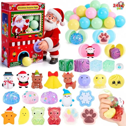 🎄 Christmas Squishy Gachapon Advent Calendar 2026 – 24 Surprise Capsules
