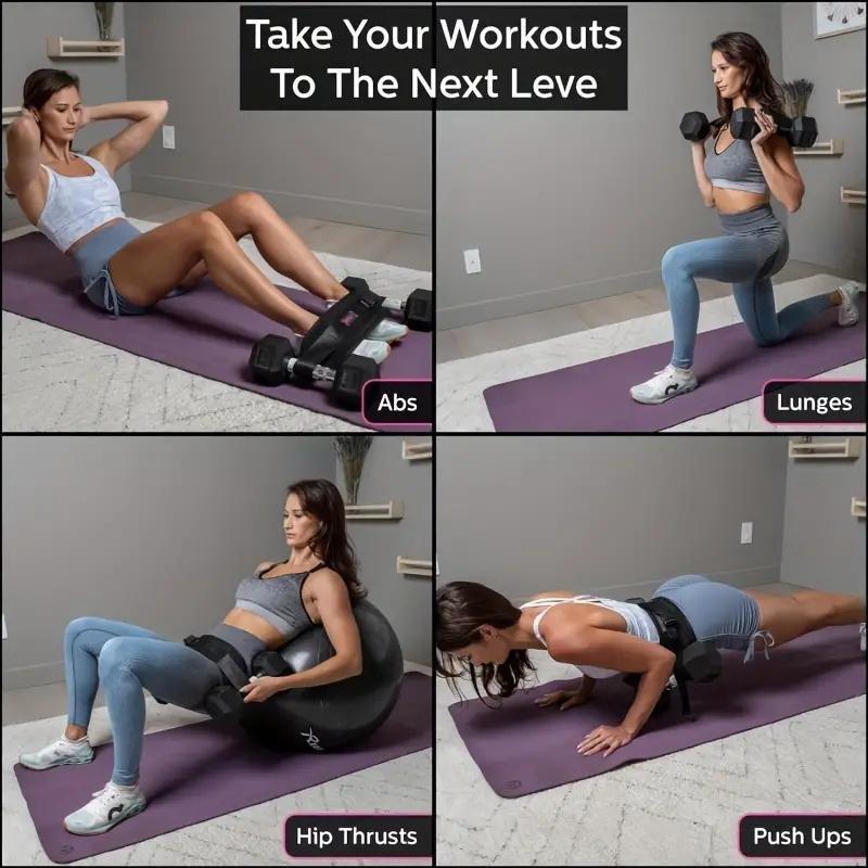 Adjustable Hip Thrust Belt for Dumbbells