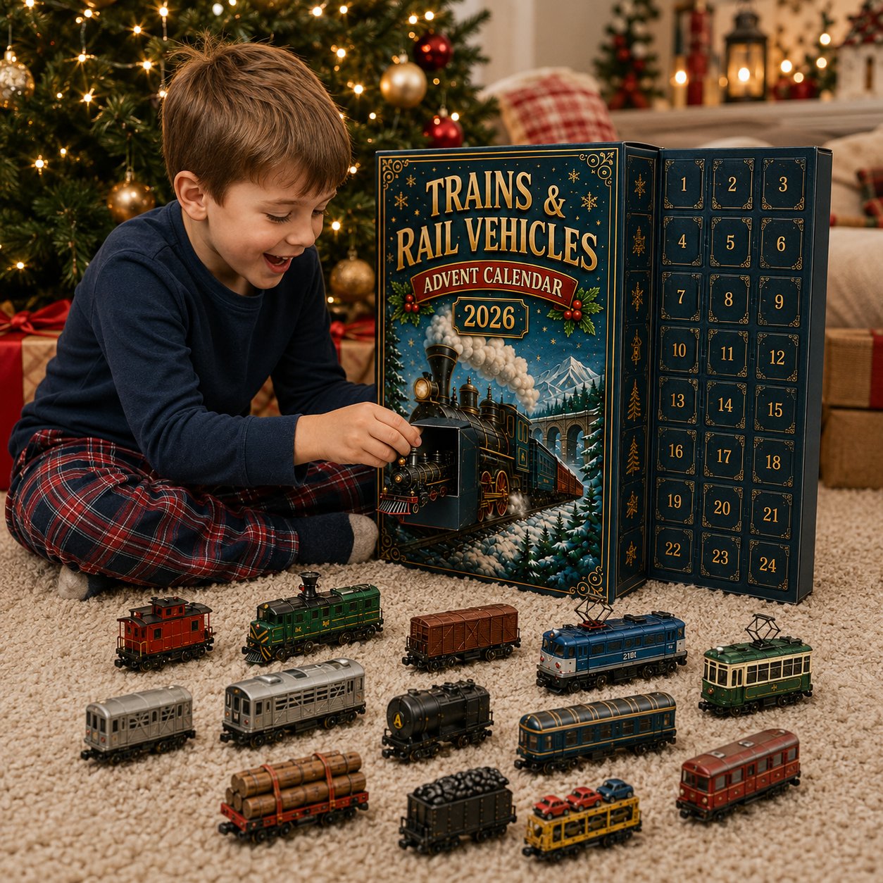 Trains & Rail Vehicles Advent Calendar 2026 – 24 Railway Surprises