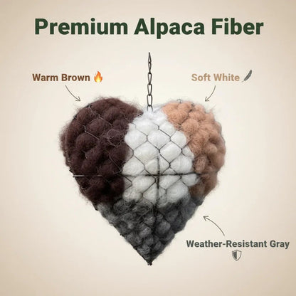 2026 HOT SALE 49%OFF🕊️Handmade Alpaca Fiber Bird Nesting Heart 💕