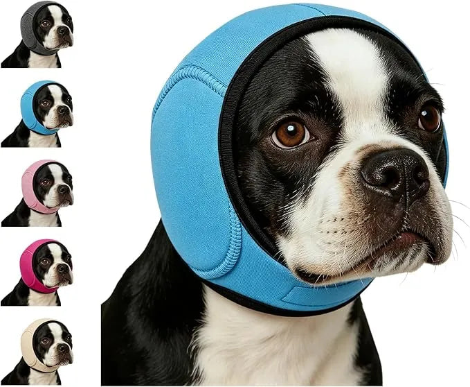 Calming Dog Ear Wrap | Noise-Reducing Ear Protection for Grooming, Bathing & Fireworks