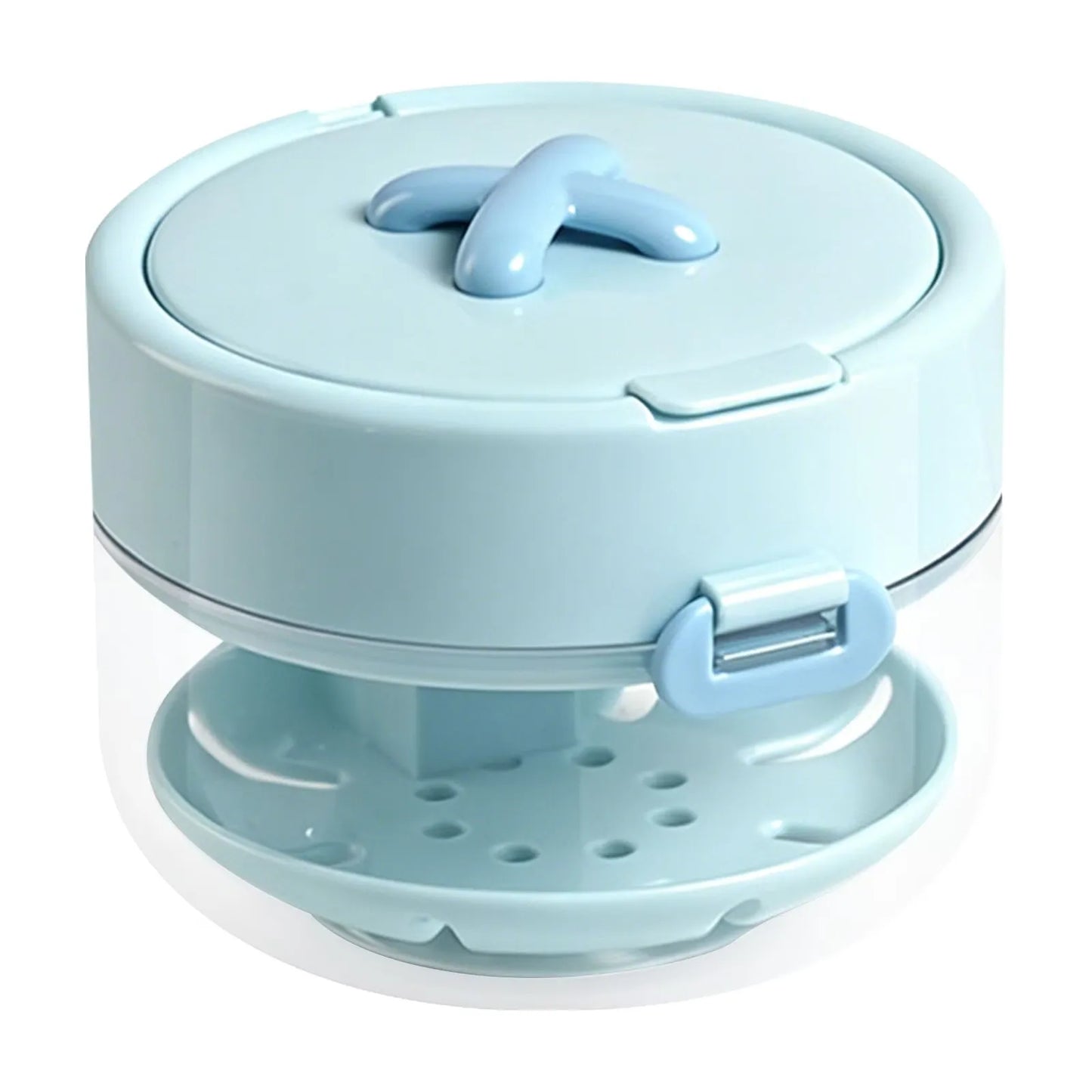 💙Clean, Drain & Store in One🔥3-in-1 Leak-Proof Retainer Cleaning Case with Mirror, Drain Tray - Travel Storage✈️