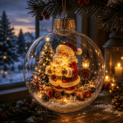 🔥Limited time 50% OFF -✨✨🎄 Glowing Christmas Story Ornament – Light-Up Mini Holiday Scene