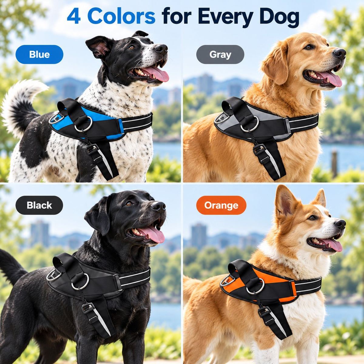 🐾 No-Pull Reflective Dog Harness | Comfortable Control for Every Walk