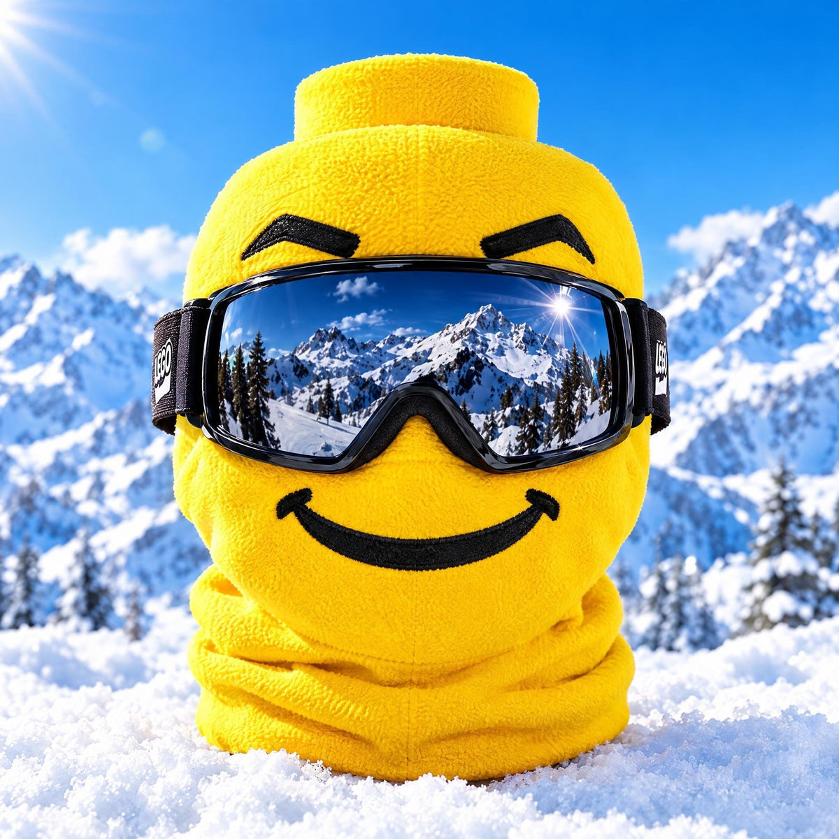 ⛷️ The Funniest Ski Mask On The Slopes This Winter! 🧱❄️