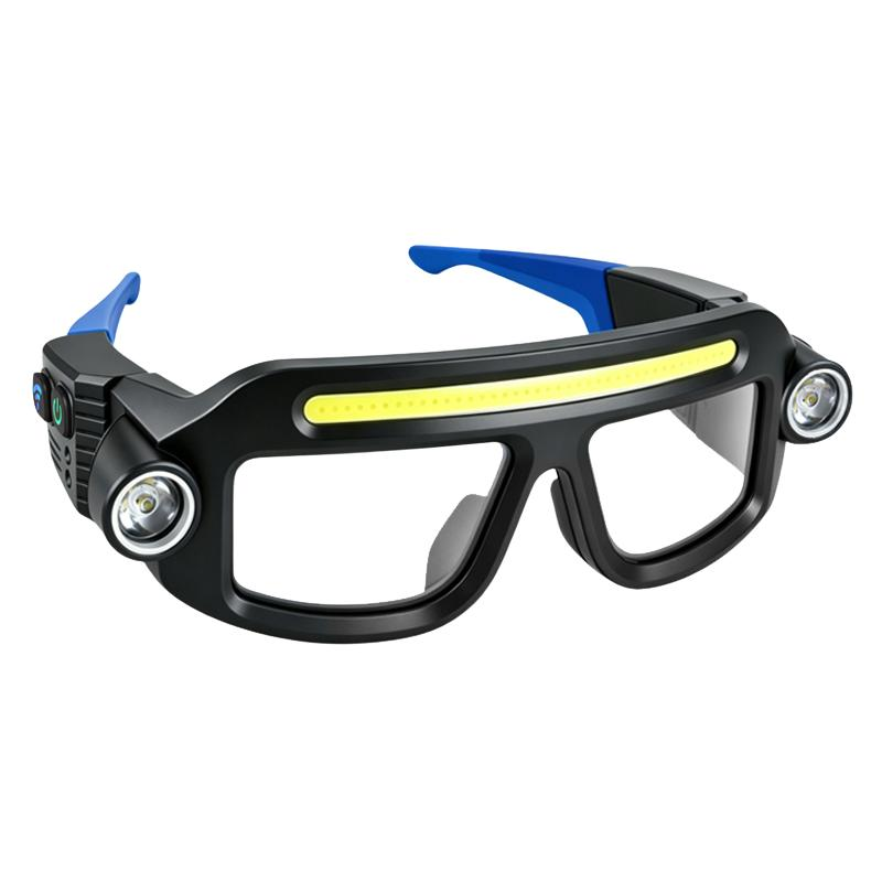 👓 Hands-Free LED Work Glasses – Wide Beam, Side Lights & Over-Glasses Fit