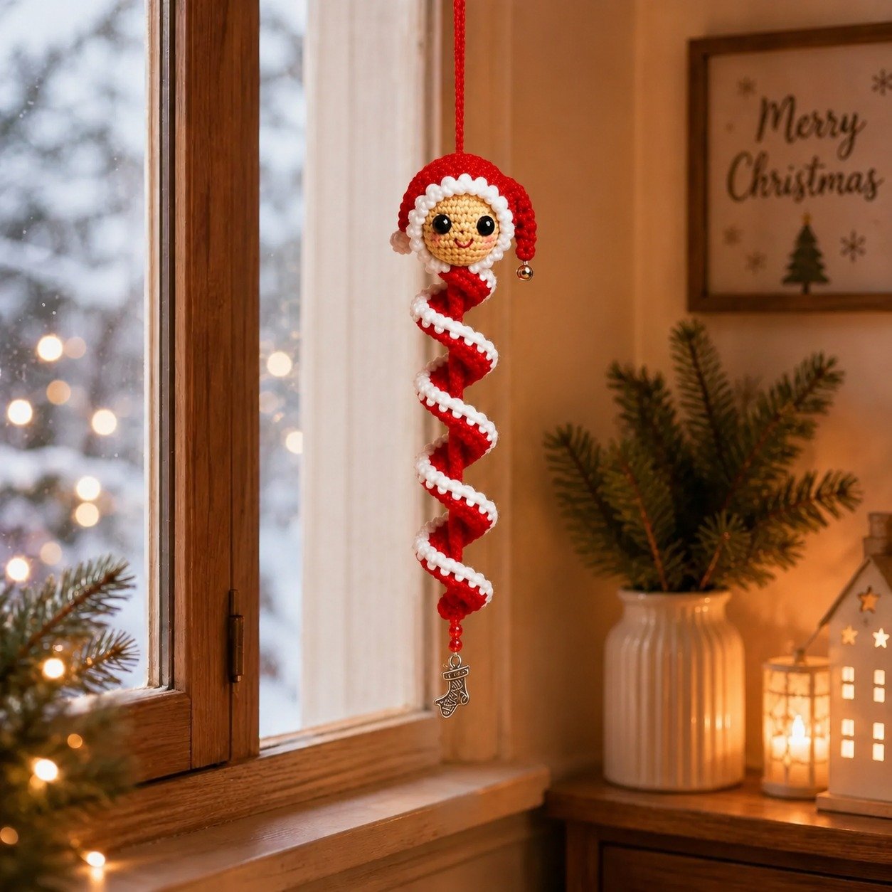 🔥HOT SALE 49% OFF - 🎅🌲Crochet Snowman Spiral Oranment DIY Kit