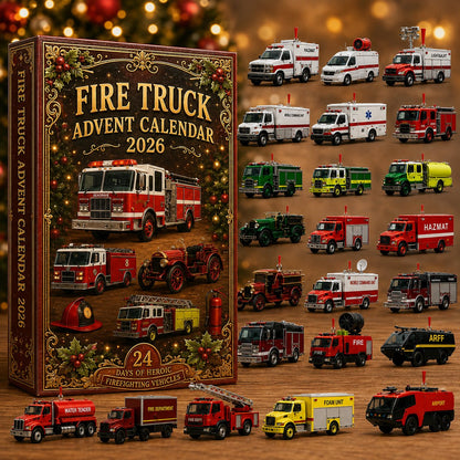 🚒🔥FIRE TRUCK ADVENT CALENDAR 2026🎁🌲