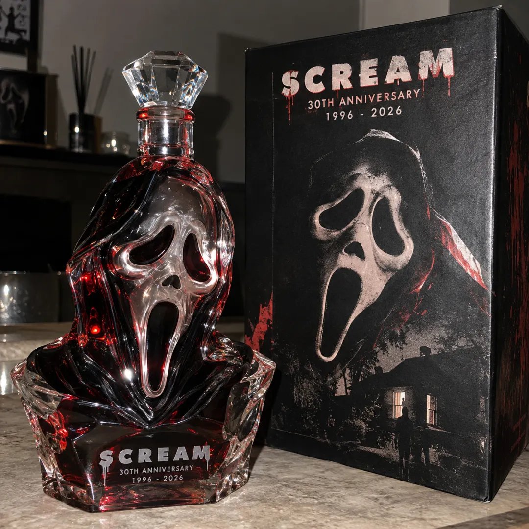 🔪 SCREAM 30th Anniversary Ghostface Collector’s Decanter – 1996–2026