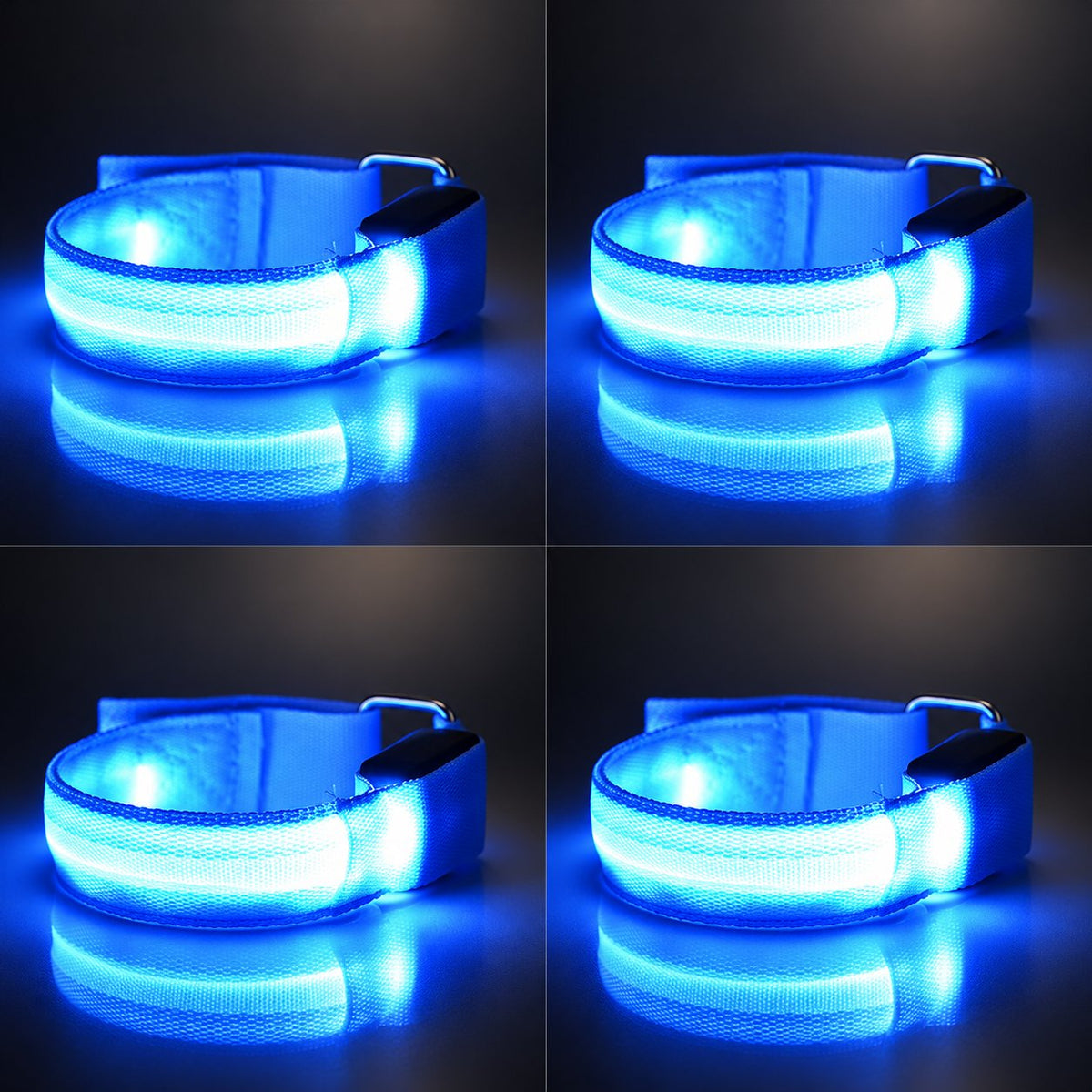 🐎 Horse LED Leg Straps – 4 Pack | Rechargeable Night Riding Safety Lights | Adjustable Velcro Fit for Horses of All Sizes ✨