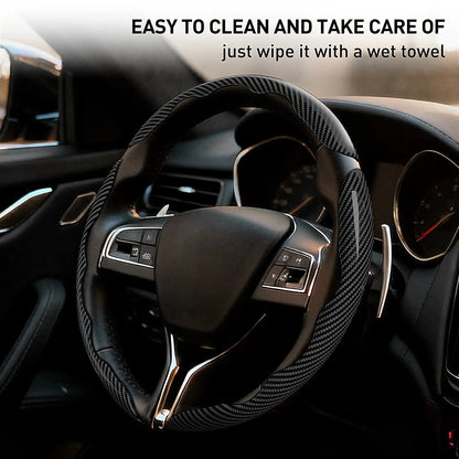 Non-Slip Car Steering Wheel Cover for 15 Inch Wheels