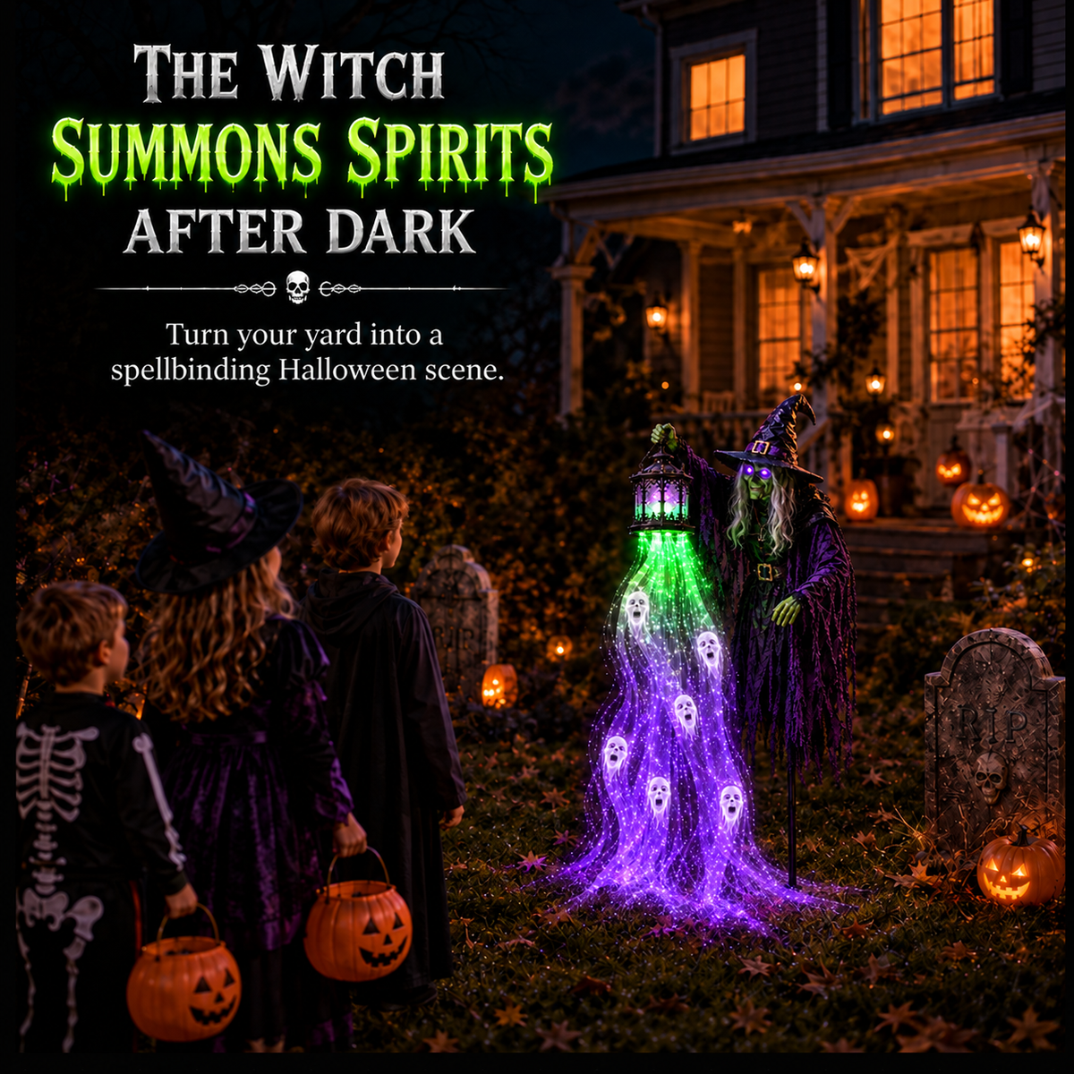 🎃 Today Only: 49% OFF 💀Animated Halloween Soul Harvester Garden Light Collection