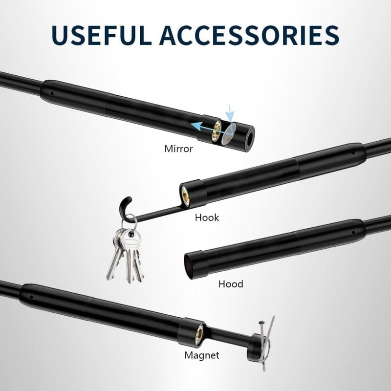 📱 16.4ft HD Endoscope Camera – Flexible Inspection Borescope for iPhone & Android