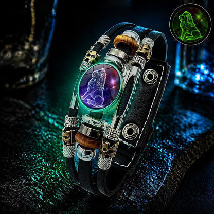 ♈ Glow-in-the-Dark Zodiac Bracelet – 12 Star Signs