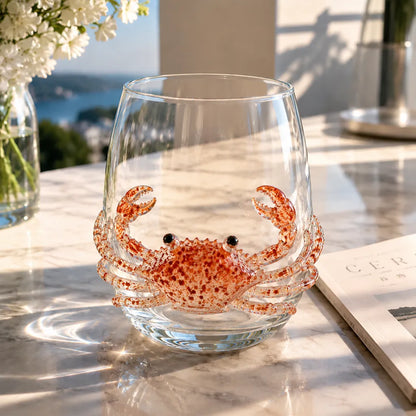 🌊Artisanal Blue Ringed Octopus Glassware