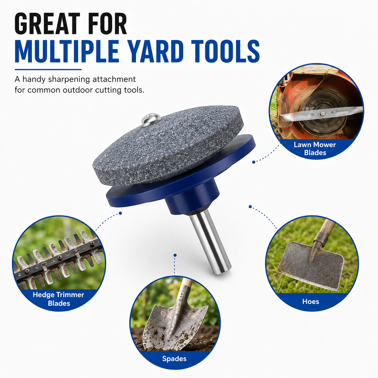 🔥 50% OFF Drill-Powered Lawn Mower Blade Sharpener ⚡ Quick Edge Touch-Ups