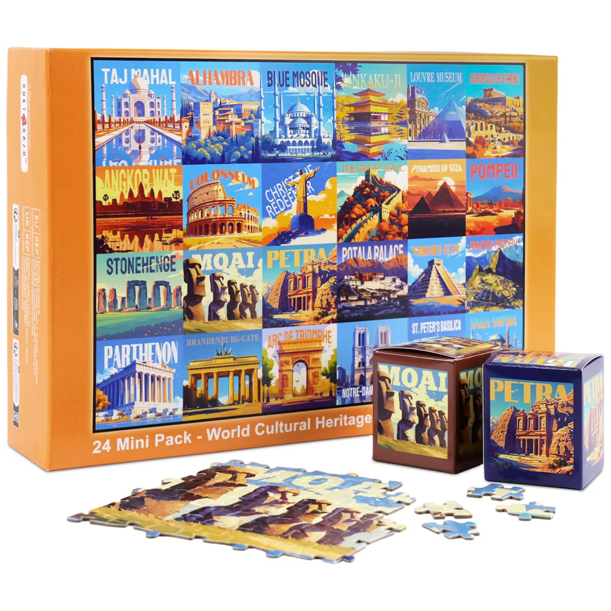 🌎 Travel the World One Puzzle at a Time – 🧩24 Mini Pack 1000-Piece Jigsaw Puzzle