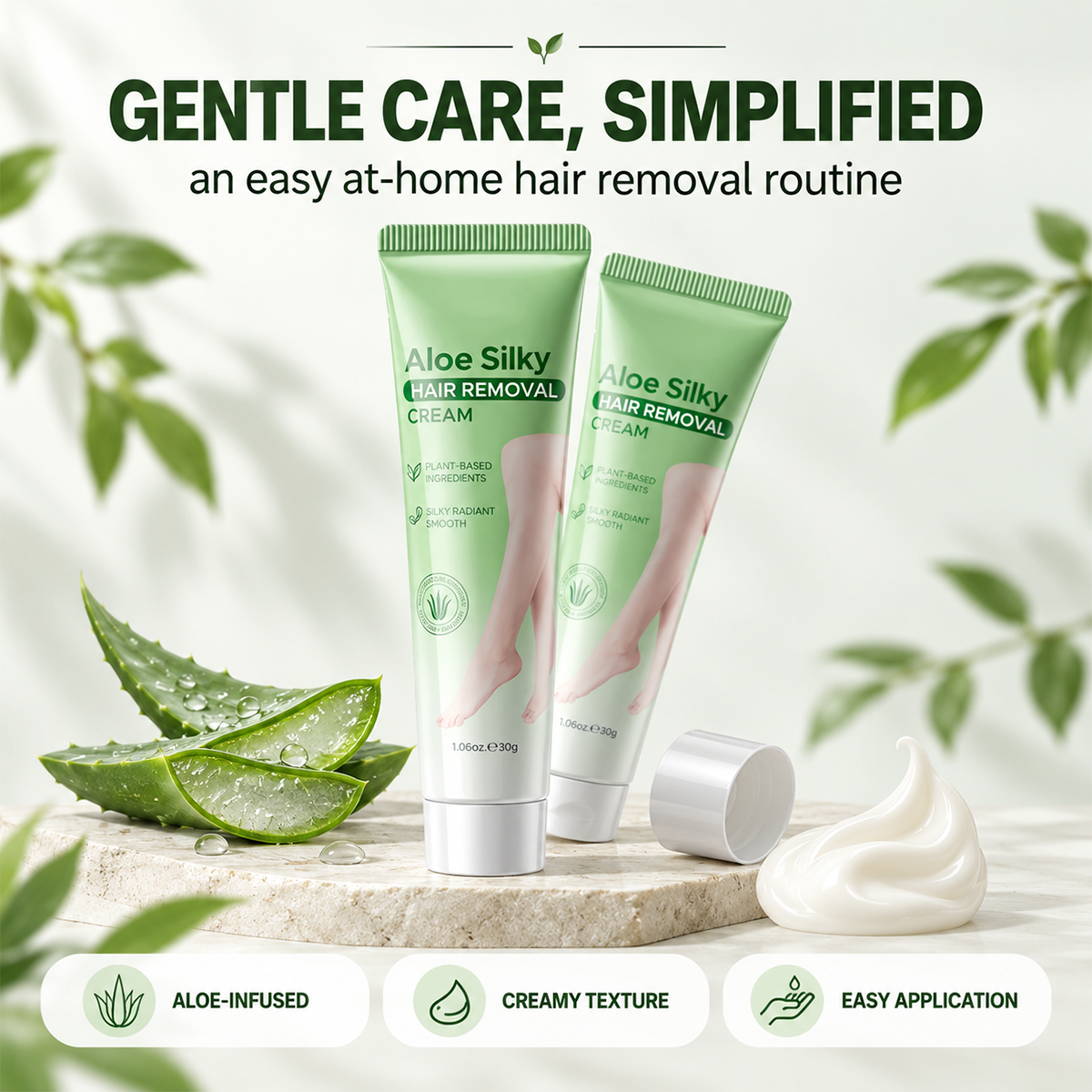 🏆🔥Gentle Aloe Vera Hair Removal Cream💖