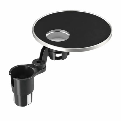🚗 360° Swivel Car Cup Holder Tray – Adjustable Food & Drink Table