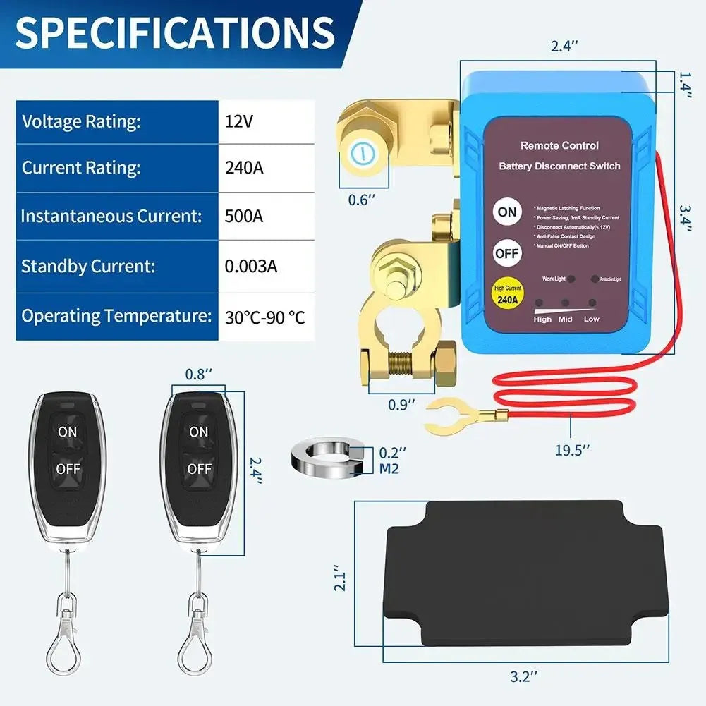🔥🔒⚡Remote control of car devices for anti-theft safety