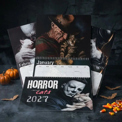 ⏳ Last day to save 50%👻2027 Whimsical Cat 12-Month Wall Monthly Planner Calendar