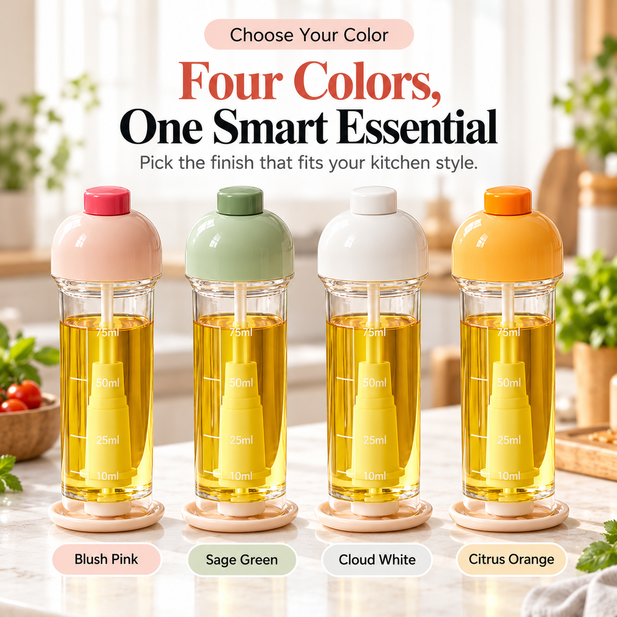 🍳✨Refillable Fine Mist Olive Oil Sprayer – Even Spray Cooking Oil Dispenser for Air Fryers, Grilling, Baking & Everyday Kitchen Use