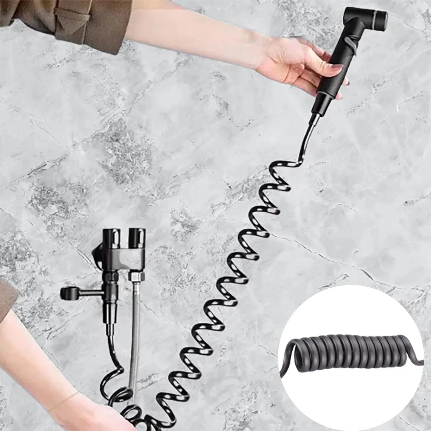 Free Shipping 🎉 1-In-2-Handheld Out Dual Control Valve Bidet Sprayer for Toilet