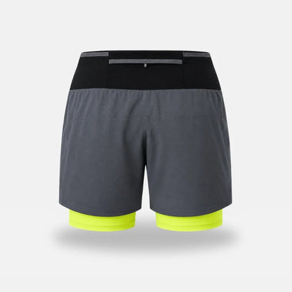 Marathon Pro Shorts — Front Mesh Storage Belt · Right Inner Liner Phone Pocket · Rear Zip Pocket · Anti-Chafe Liner