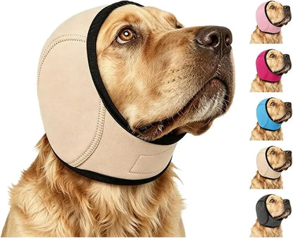 Calming Dog Ear Wrap | Noise-Reducing Ear Protection for Grooming, Bathing & Fireworks