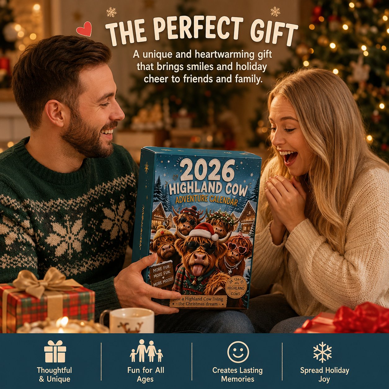 🐂🎁2026 Highland Cow Advent Calendar | Every Day Brings New Surprises(📦Buy 2 Free Shipping)