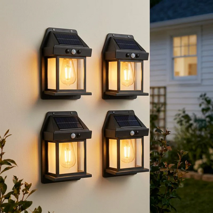 Solar Motion Sensor Wall Light | Waterproof Outdoor Decor Lamp