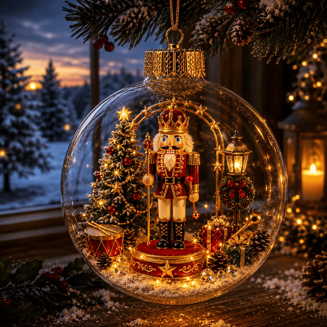 🔥Limited time 50% OFF -✨✨🎄 Glowing Christmas Story Ornament – Light-Up Mini Holiday Scene