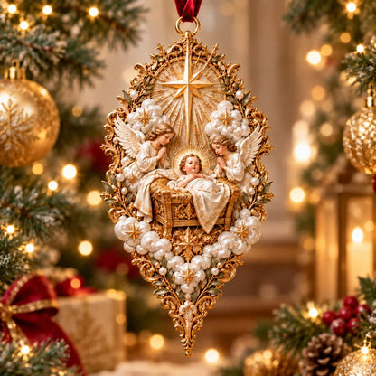 ✝️ Sacred Christmas Ornament Collection | 9 Faith-Inspired Designs with Sculptural Detail for Trees & Meaningful Gifts 🎄