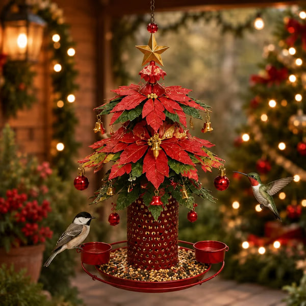 🎄Christmas Tree Bird Feeder🍂Festive Backyard Holiday Decor