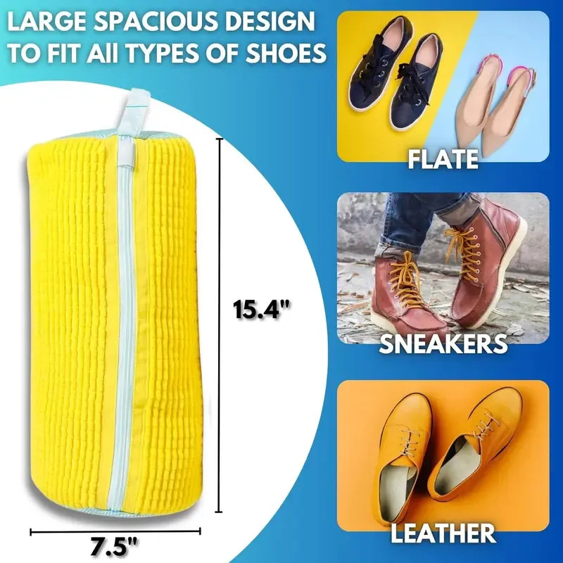 🔥Mesh Laundry Shoe Wash Bag, Footwear Protector Bag for Washing Machine, Household Shoe Cleaning Essential