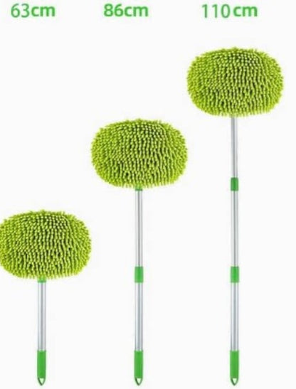 🎉⏳Time-Limited Special⏰Durable Aluminum Long Handle Telescopic Car Wash Mop – Soft Microfiber, Scratch-Free & Adjustable Length ✨