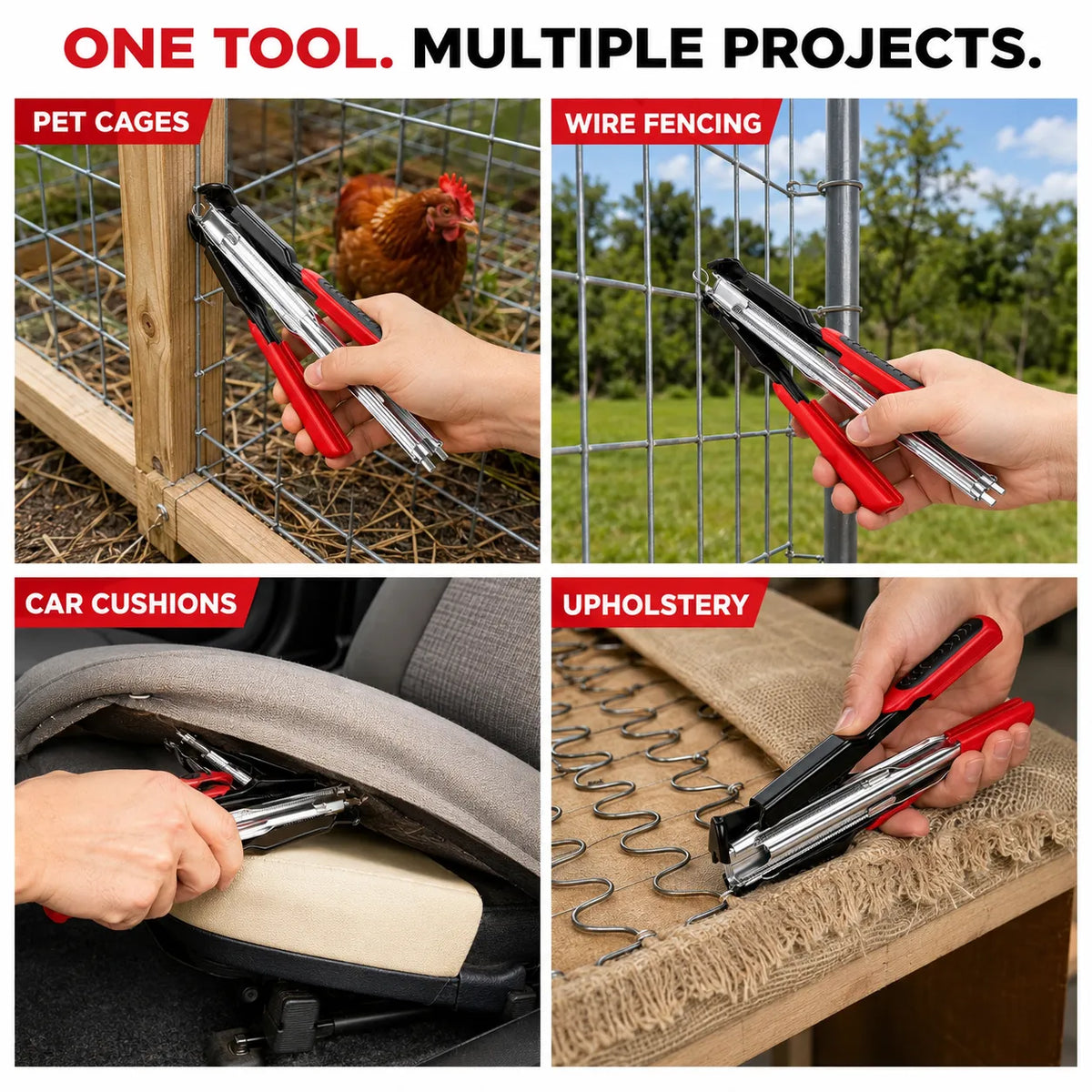 🔧⚡ Rapid-Feed C-Clip Fastening Pliers – One-Hand Auto-Feed Tool for Fences, Cages & Repairs