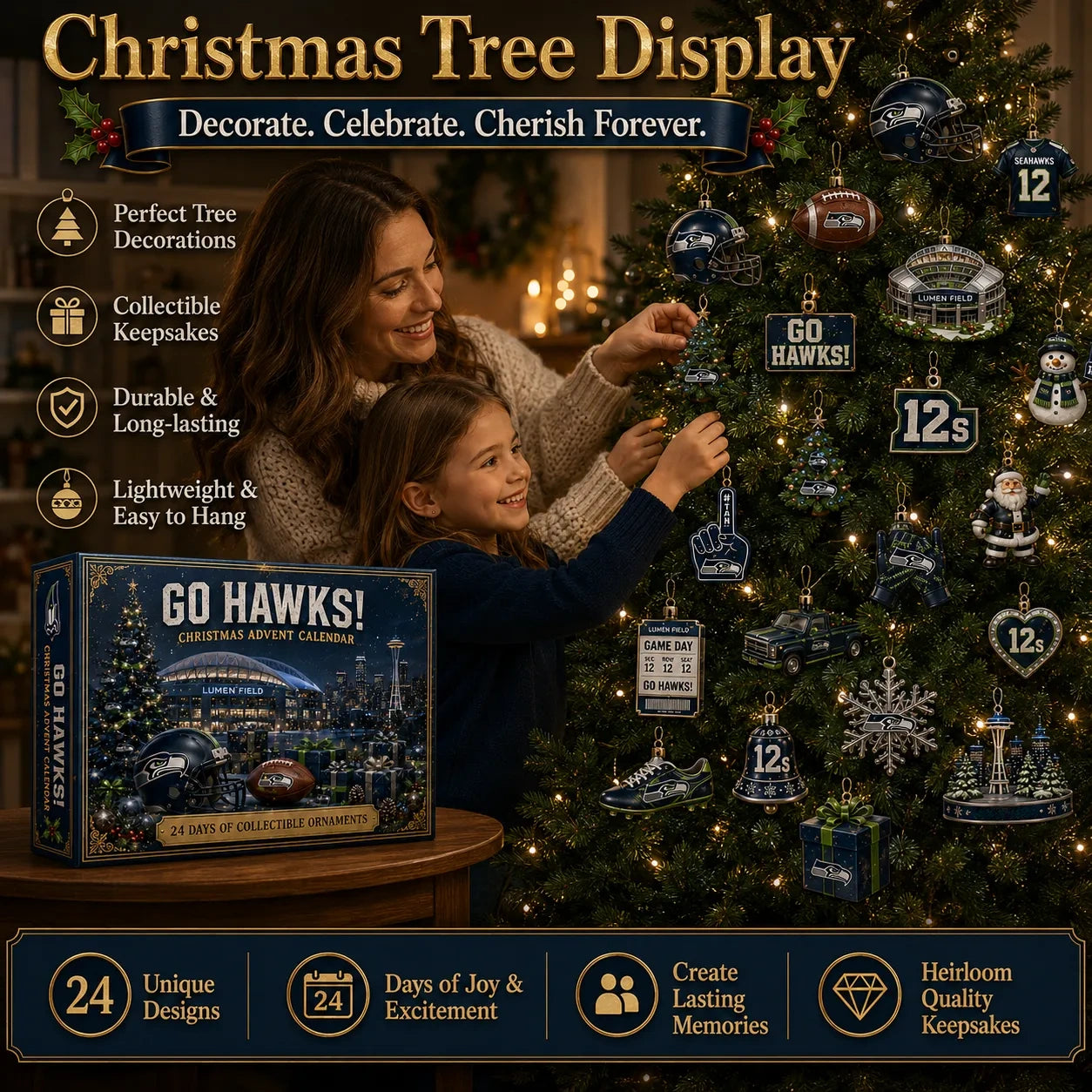 🎄 Go Hawks! Football Christmas Advent Calendar